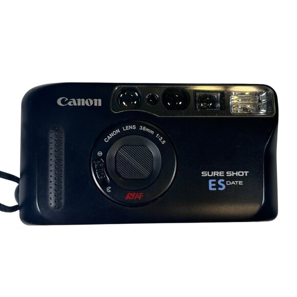 Canon Sure Shot ES Date 35mm Point & Shoot Max Camera 38mm f/3.5 - Picture 2 of 9